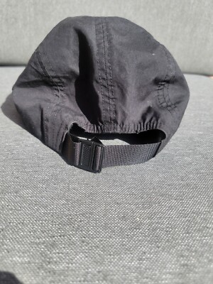 SUPREME New York Visor Print Camp Cap BLACK Hat Adjustable NEW! S