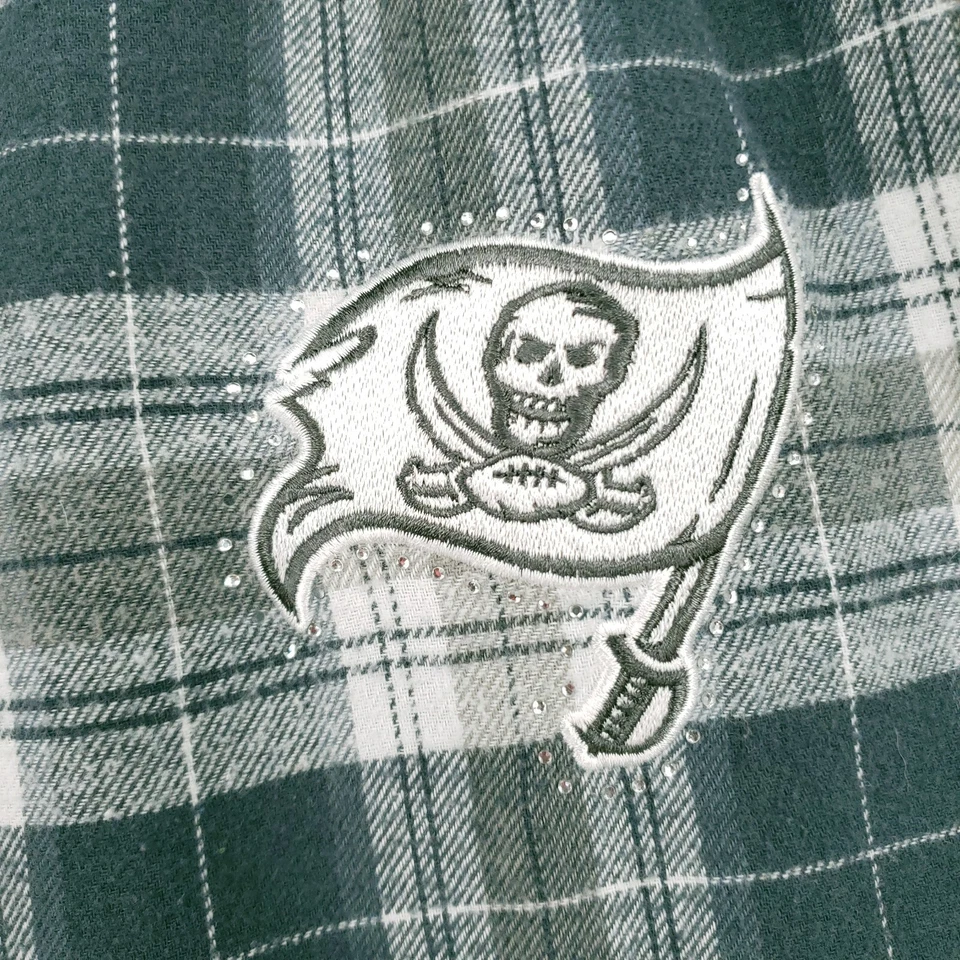 Pantalones de pijama Tampa Bay Buccaneers para mujer L grandes de fútbol a cuadros gris salón Foto 3 de 4