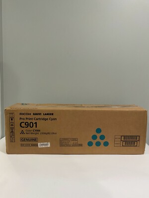 RICOH SAVIN LANIER PRO C901 GENUINE, CYAN PRINT CARTRIDGE 828252