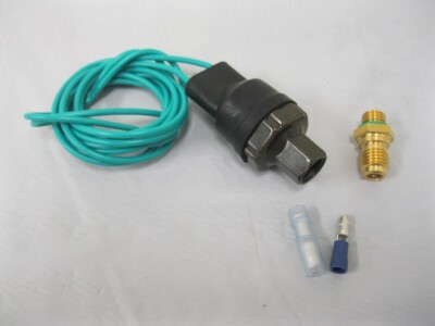 Air Conditioning Binary Pressure AC Safety Switch High Low 3/8''-24 w Wire & Plug