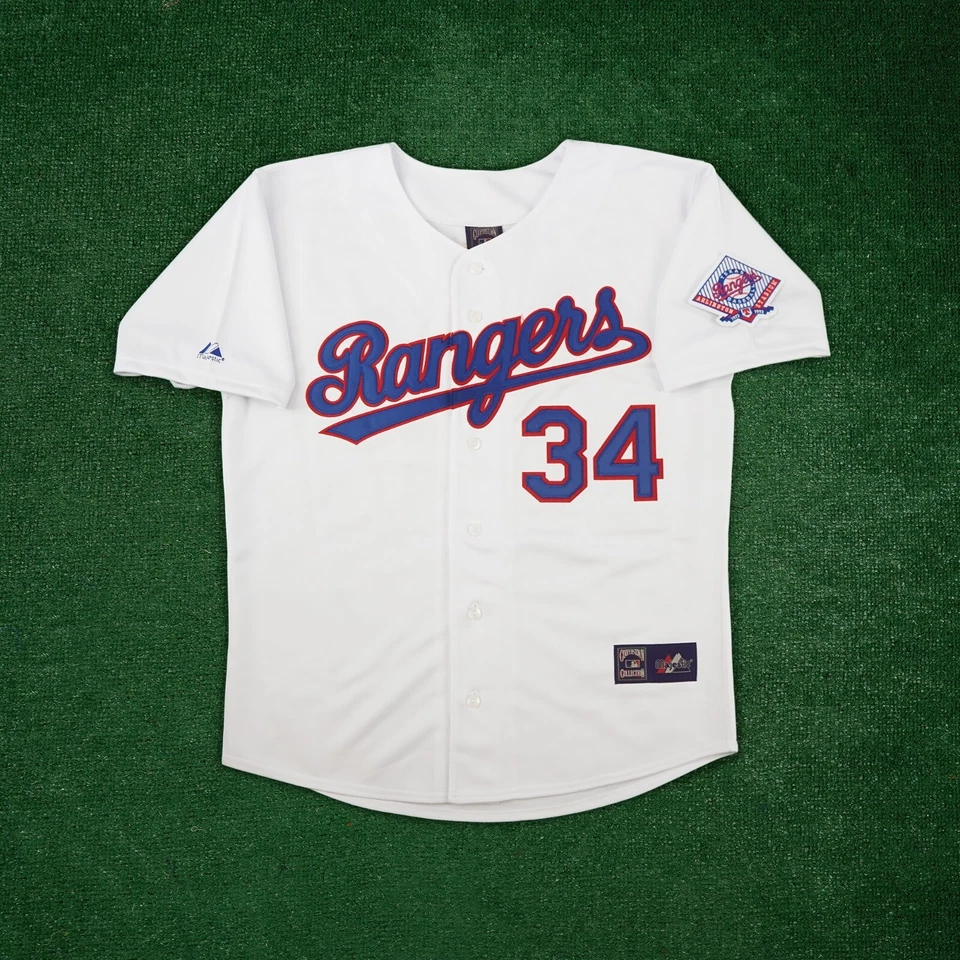 Nolan Ryan 1993 Texas Rangers Cooperstown Men's Home White Jersey w/ Patch - Image 2 of 4