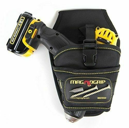 MELOTOUGH 3-in-1 Drill Holster Combo - Right Handed Impact Holster, Tool Belt & Magnetic Wristband