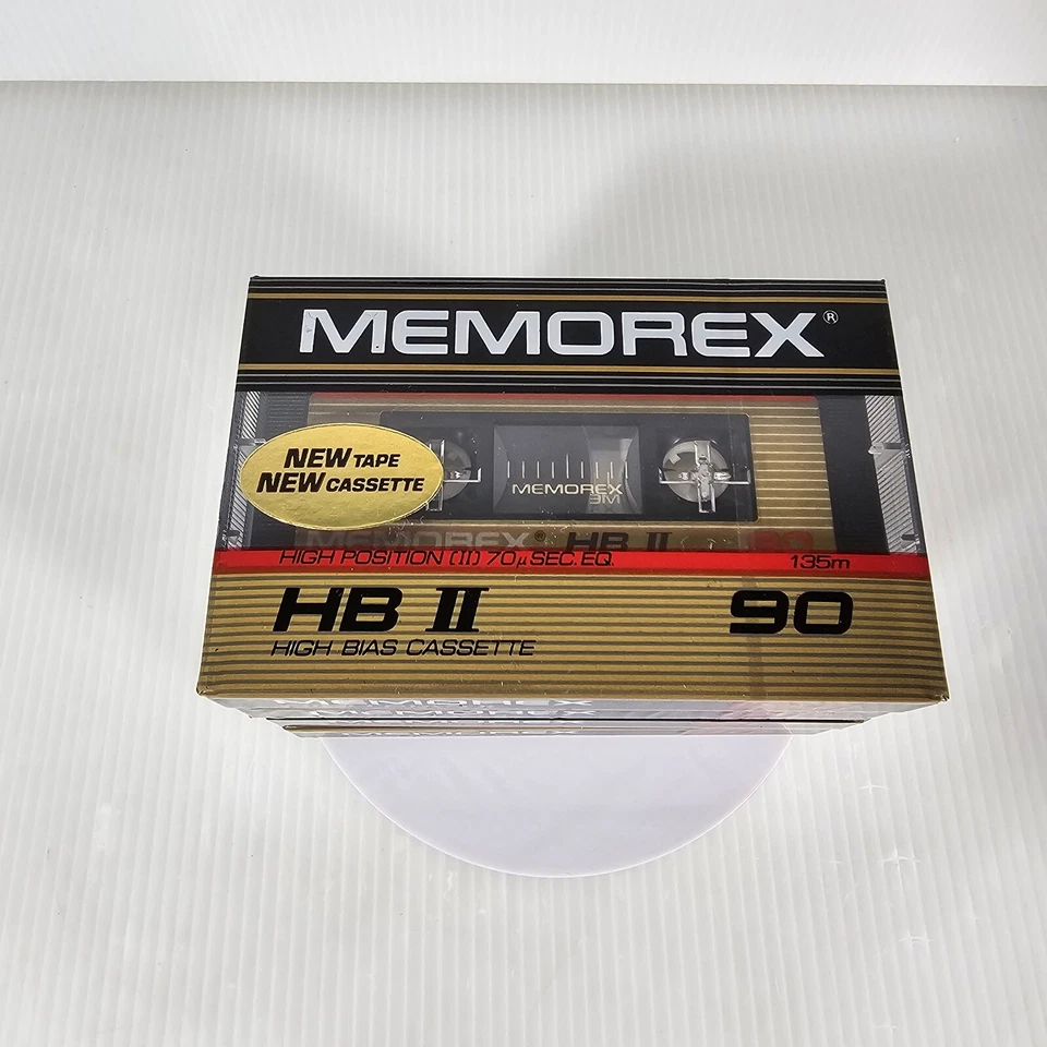 4 cintas de casete de audio Memorex HB II, 90, nuevas selladas RARAS Foto 4 de 4