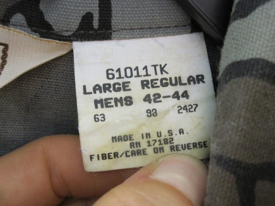 Vintage Walls "Rebark" Camouflage Camo Coveralls w/Matching Rain Coat Size Large - Image 3 of 4