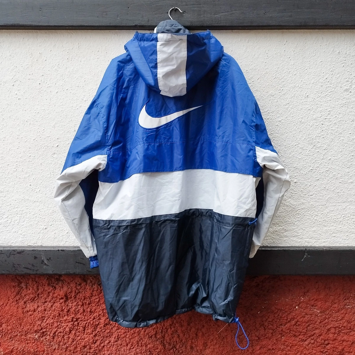 Nike Windbreaker Jacket Coat Reversible Size Men's XXL Vintage 90s Big Swoosh