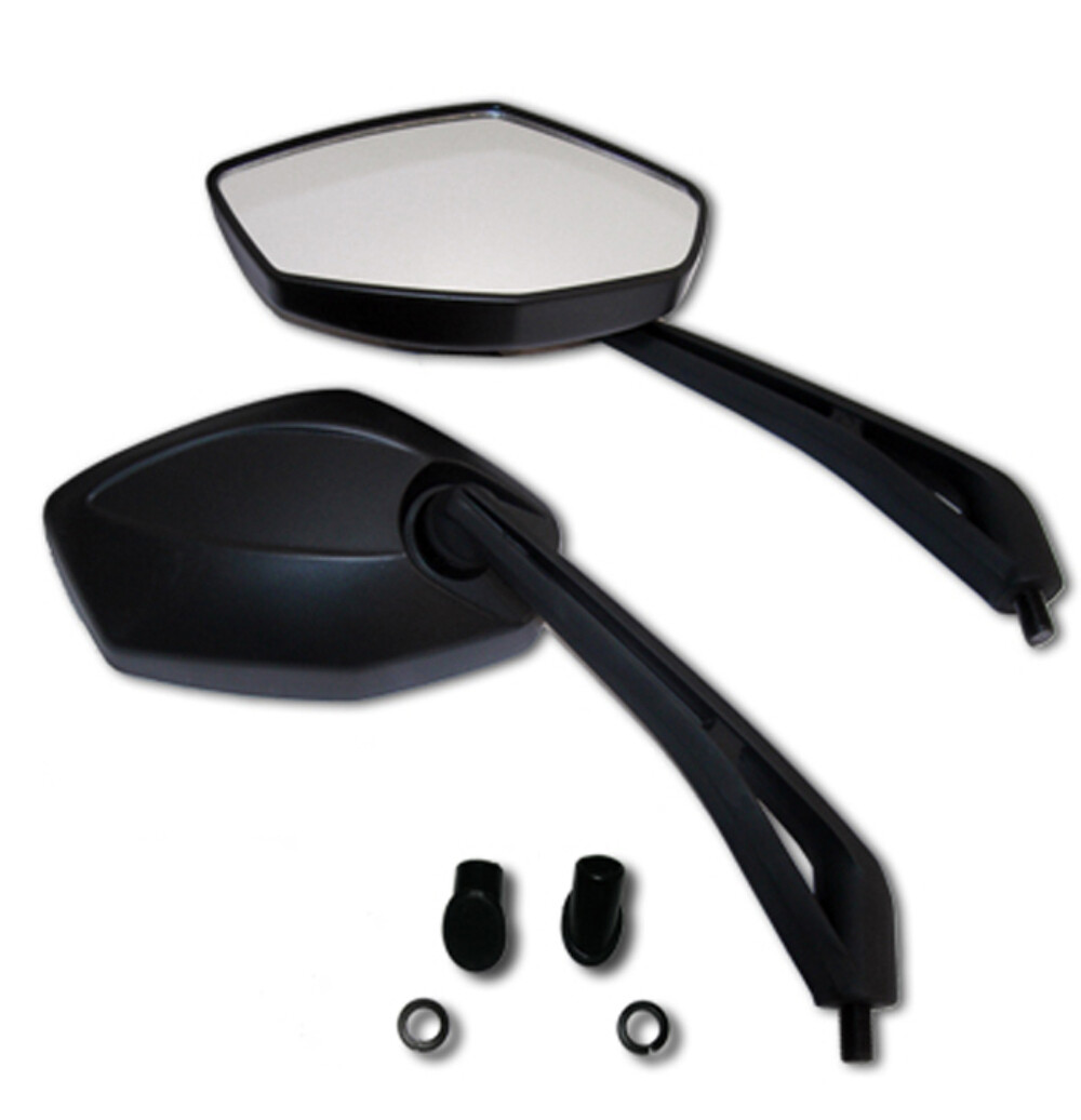Suzuki Savage, A 100 Black Motorcycle Handlebar Diamond Mirrors