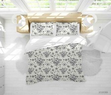 3D Floral Butterfly Pattern Quilt Cover Set Duvet Cover Bedding Pillowcases