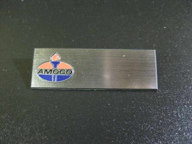 AMOCO * GAS STATION ** OIL COMPANY Employee Uniform Name Badge!