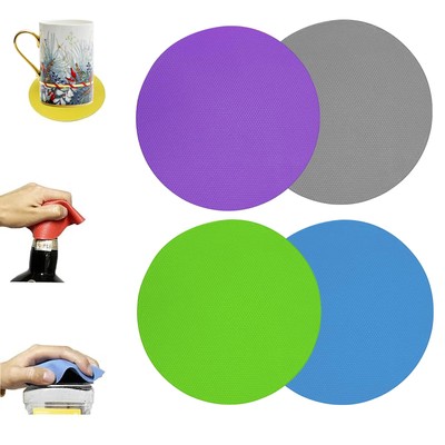 Multi Function 4 in 1 Can/Bottle/Jar Opener Kit  w/ Non Slip Rubber Gripper Pad
