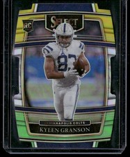 2021 Panini Select #94 Kylen Granson Green and Yellow Prizm Die Cut