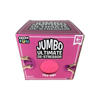 Crazy Fun Jumbo Ultimate De-Stressor Stretchable Squishable Squeeze Ball Pink