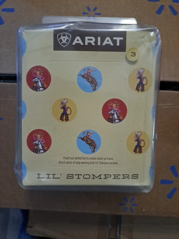 BOTA VAQUERA ARIAT LIL STOMPERS NIÑOS EE. UU. TALLA 3 NUEVA EN CAJA. Regalos niño pequeño Foto 4 de 4