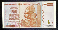 2008 ZIMBABWE - 5 BILLION DOLLARS - XF - SA