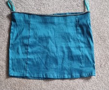 Womens Motel Taffeta Jade Green Mini Skirt With Stretch.  Uk Size Medium