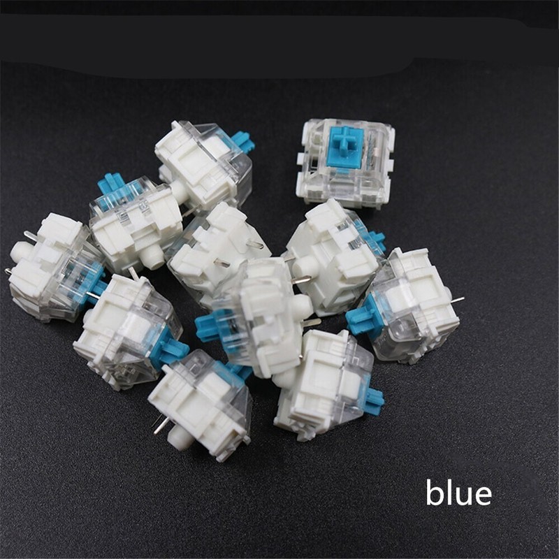 100 Pack Keyboard Key Switches 3 Pin Tactile Click Mechanical Key Replacement