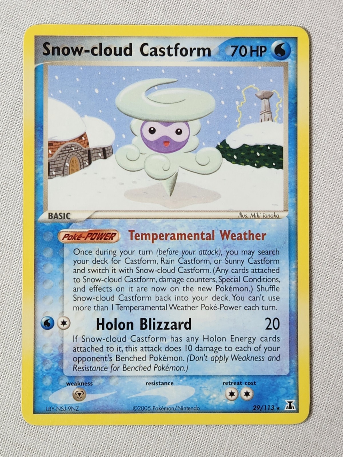 NM Snow-cloud Castform - Non-Holo #29 Delta Species Pokemon TCG