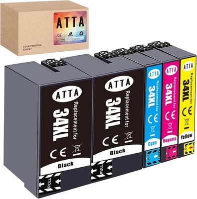 Druckerpatronen für Epson 34XL Tinte Workforce Pro WF-3720 3720DWF 3725 3725DWF
