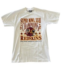 Vintage Washington Redskins Super Bowl Shirt NFL 80s 1987 Small Screen Stars USA