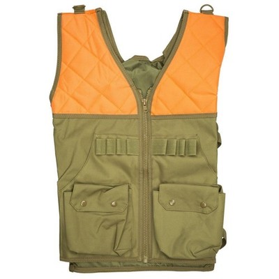 NcStar Hunting Vest Blaze Org/Tan Shotshell Elastic Loops Adjustable Side Straps