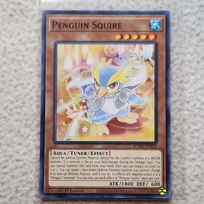 Konami Penguin Squire Aqua/Tuner/Effect 1st Edition BODE-EN024 ATK/1800 DEF/600
