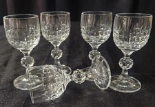 Bohemia Crystal-Crystalex Belfast Pattern Cordial Glasses Set if Five