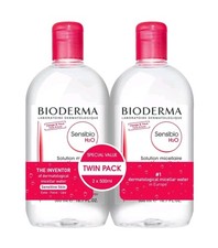 2 Pack Bioderma Sensibio H2O Micellar Water Makeup Remover 16.7oz Each 500ml