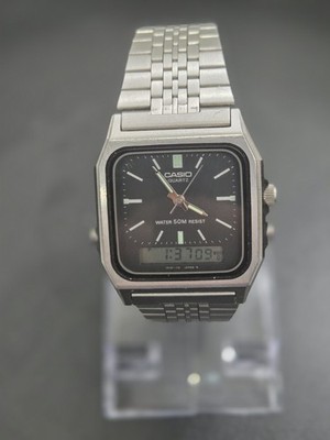 CASIO AQ-350W digital watch working