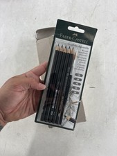 Faber-Castell Graphite Aquarelle Watercolor Pencils 6 Piece Set Gray Germany