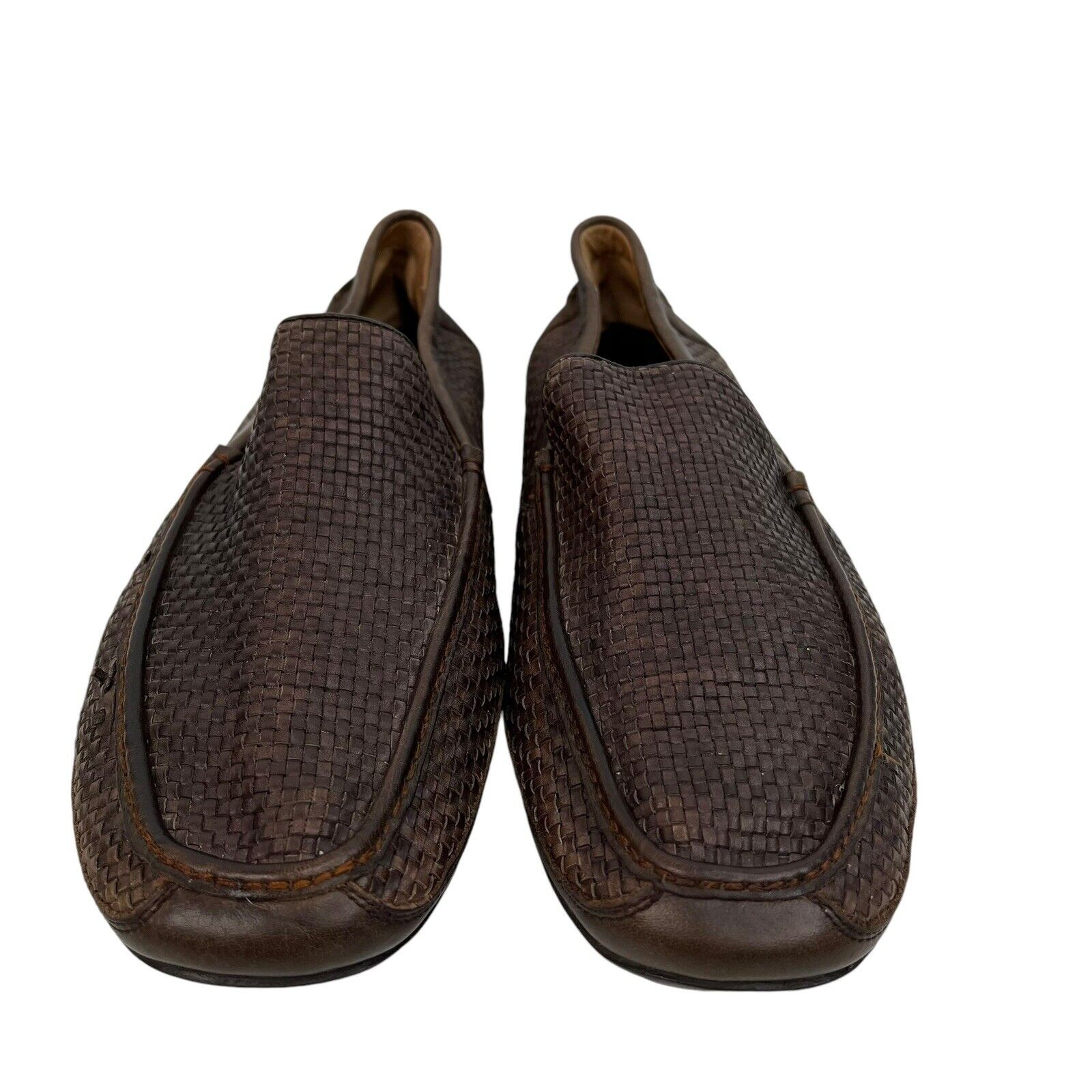 LOTTO Mocassini Tommy Bahama taglia 12 Napoli driver all over tessuto pelle marrone uomo