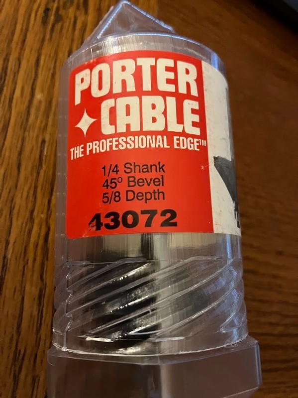 Porter Cable Carbide Tipped Router Bit # 43072 1/4" Shank - In Cosmolene