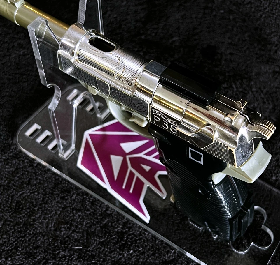 G1 1984 MEGATRON • COMPLETE HASBRO STAMP STAND & PRINT • VINTAGE G1 TRANSFORMERS - Image 4 of 4