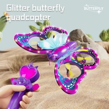 Cuadricóptero RC de juguete para niños dron con control remoto mariposa brillante