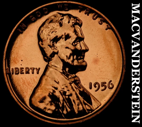1956 Lincoln Wheat Cent- Choice Gem Proof Luster No Reserve #i8730