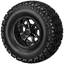 (4) 22x11-10 Sierra Sport A/T Tires on 10x7 Matte Black Storm Trooper Wheels