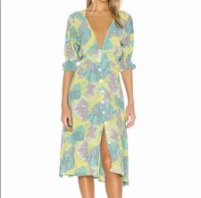 Faithful The Brand Rafa MIDI Dress Lera Floral Size Small