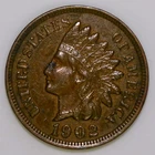 1902 Indian Head Cent US 1c Penny XF k330
