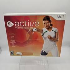 Wii Active Personal Trainer EA Sports 2009 Nintendo Items Sealed Inside Open Box