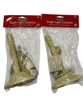 Vintage Electric Candolier Candles Christmas Indoor Use Only 120V Set Of 2