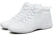 White High Top Cheer Shoes Girls Cheerleading Lightweight Shoes Dance Sneakers