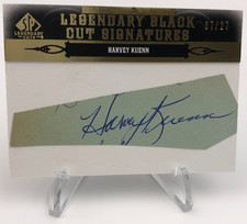 HARVEY KUENN CUT AUTO Card 2011 SP Legendary CUT RARE/27 MLB DETROIT TIGERS