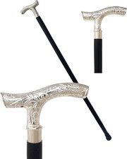 Brass Derby Handle Walking Cane Wooden Cane Stick - Made of Rosewood  Brass Or