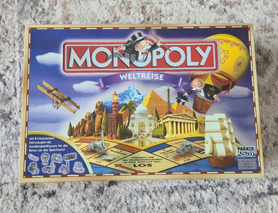 Monopoly Weltreise | Brettspiel aus 2003 | Anleitung fehlt