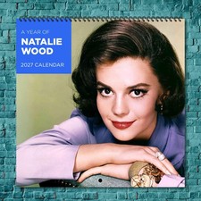 Natalie Wood 2027 Wall Calendar 12 Month Celebrity Photo Fan Collectible
