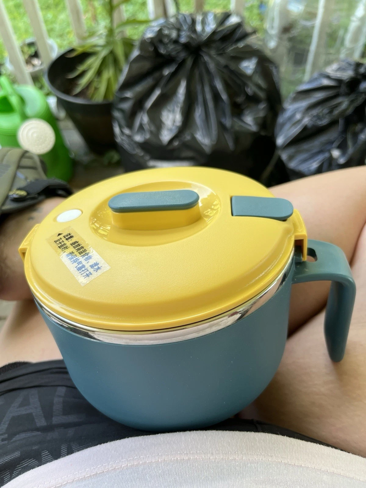 Blue And Yellow Rice Cooker
