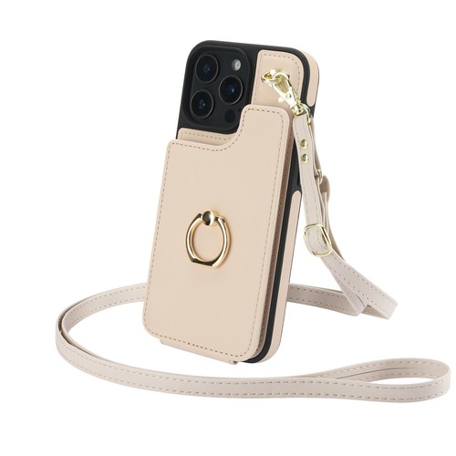 Phone Case For iPhone 16 Pro Max 15 Plus 14 13 Ring Holder Wallet Cover+Lanyard - Picture 17 of 19