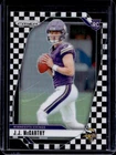 2024 Prizm J.J. McCarthy RC Black and White Checker Rookie #400 Vikings