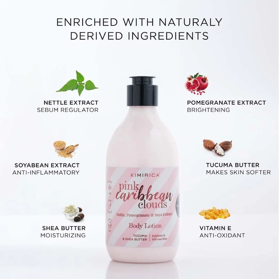 Лосьон для тела Kvladimirica 100% веганский без сульфатов (розовые карибские облака) 300 мл - Изображение 4 из 4
