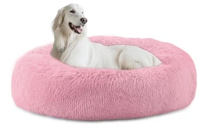 39'' inch Calming Dog Bed, Anti-Anxiety Donut Bed for Medium Large Dogs and Cats