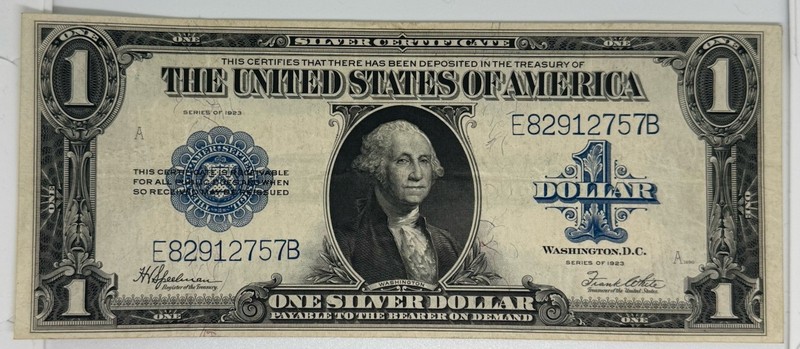 Series 1923 Large Size 1 Dollar Silver Certificate Circulated (706)