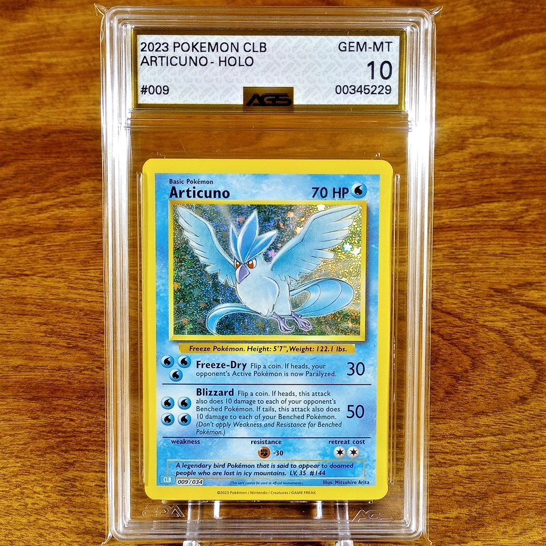 Pokemon Trading Card Game Classic Articuno CLB 009/034 AGS Gem-MT